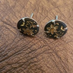 Damascene earrings